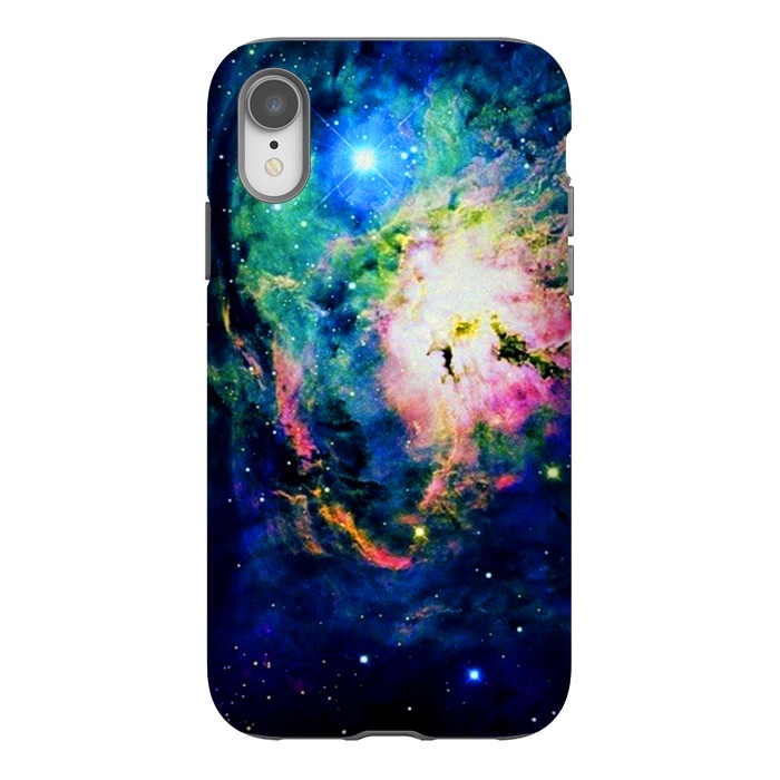 iPhone Xr StrongFit colorful nebula by haroulita