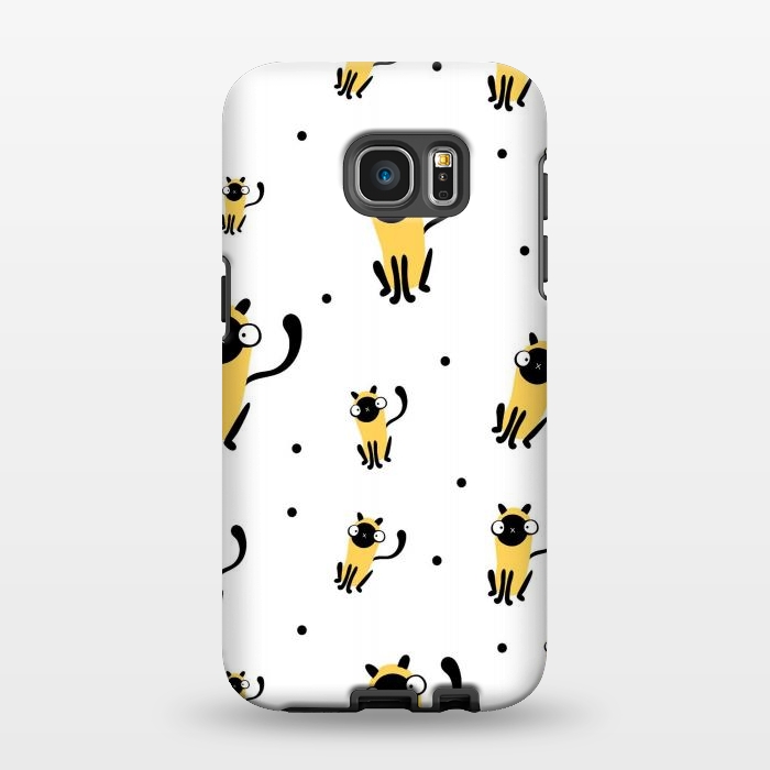 Galaxy S7 EDGE StrongFit cool cats by haroulita