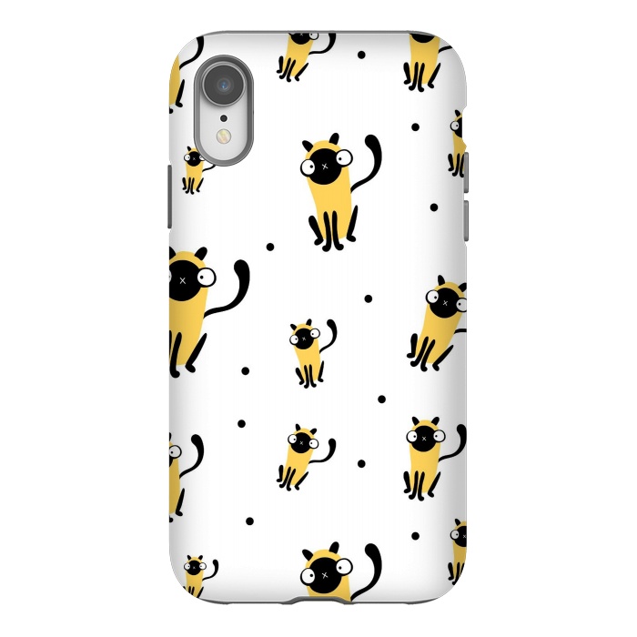 iPhone Xr StrongFit cool cats by haroulita