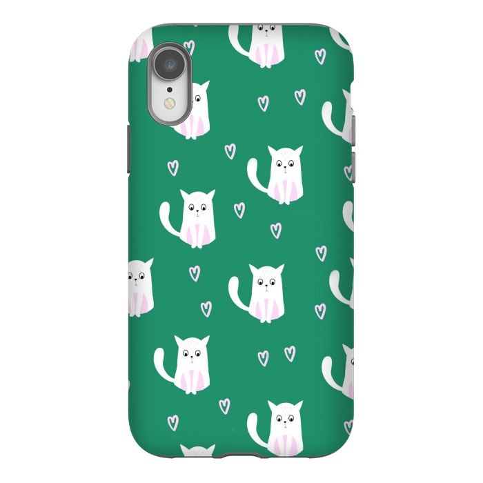 iPhone Xr StrongFit cats pattern by haroulita