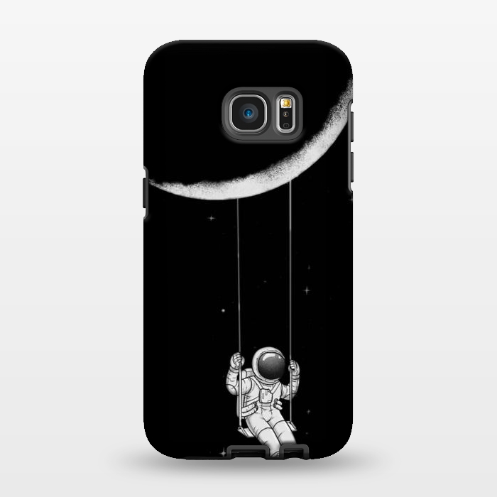 Galaxy S7 EDGE StrongFit moon astronaut by haroulita