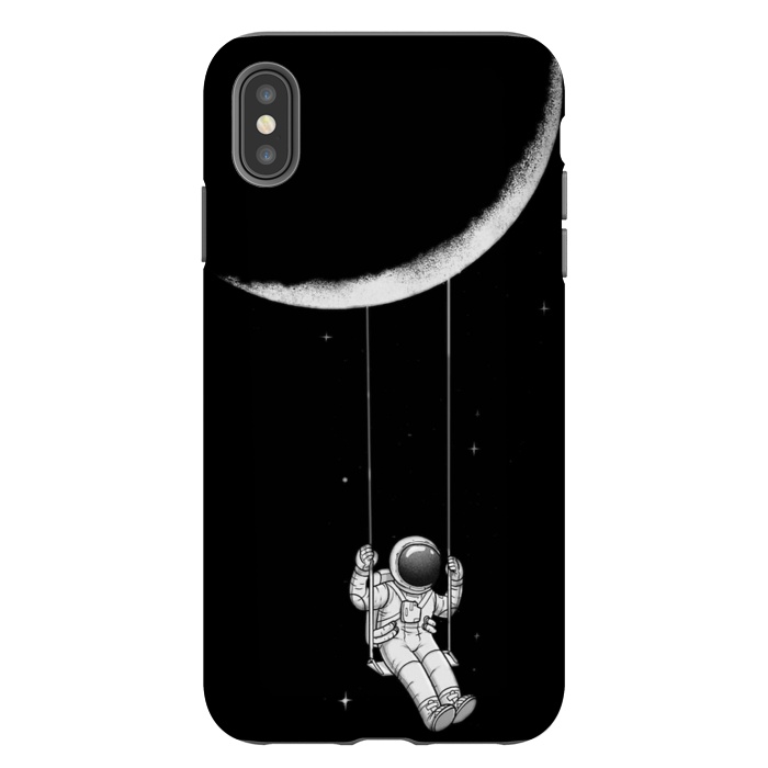 iPhone Xs Max StrongFit moon astronaut by haroulita