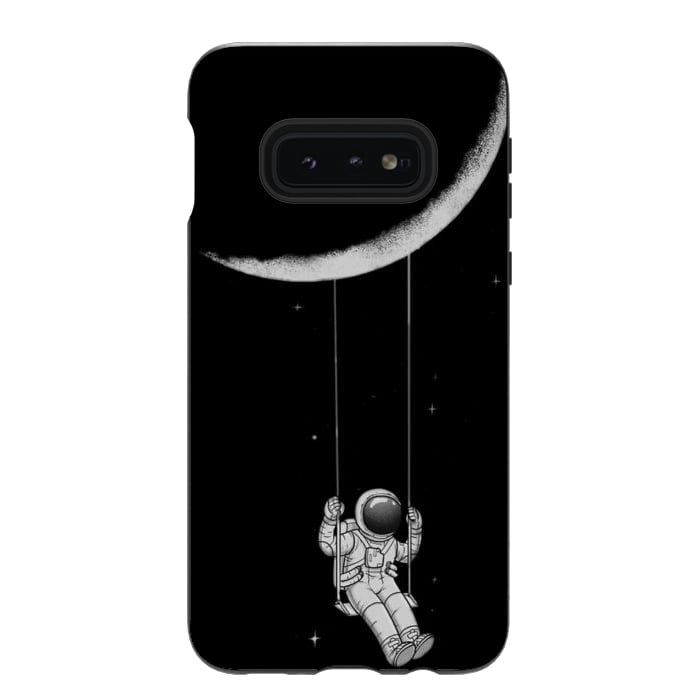 Galaxy S10e StrongFit moon astronaut by haroulita
