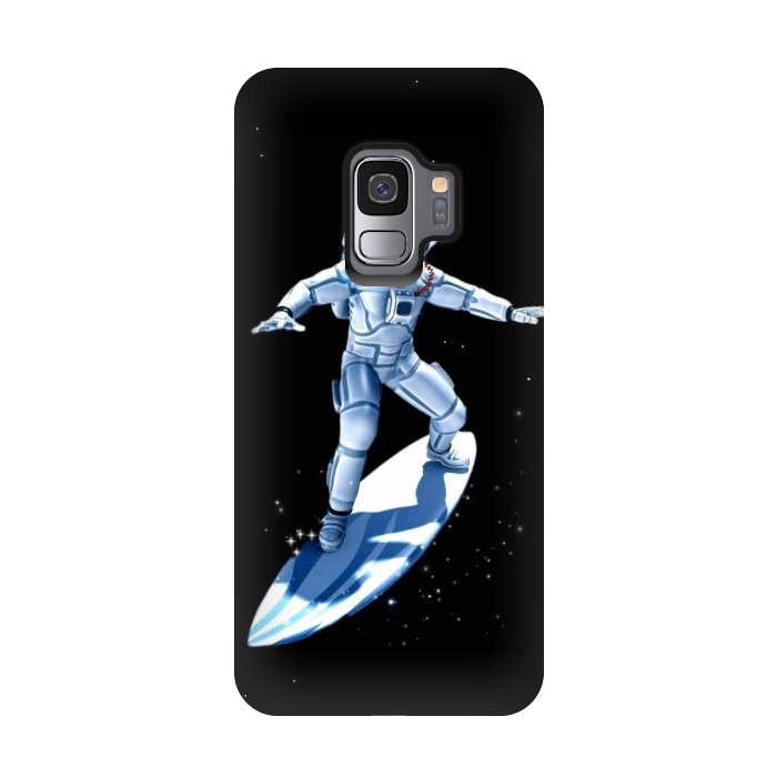Galaxy S9 StrongFit surf astronaut by haroulita