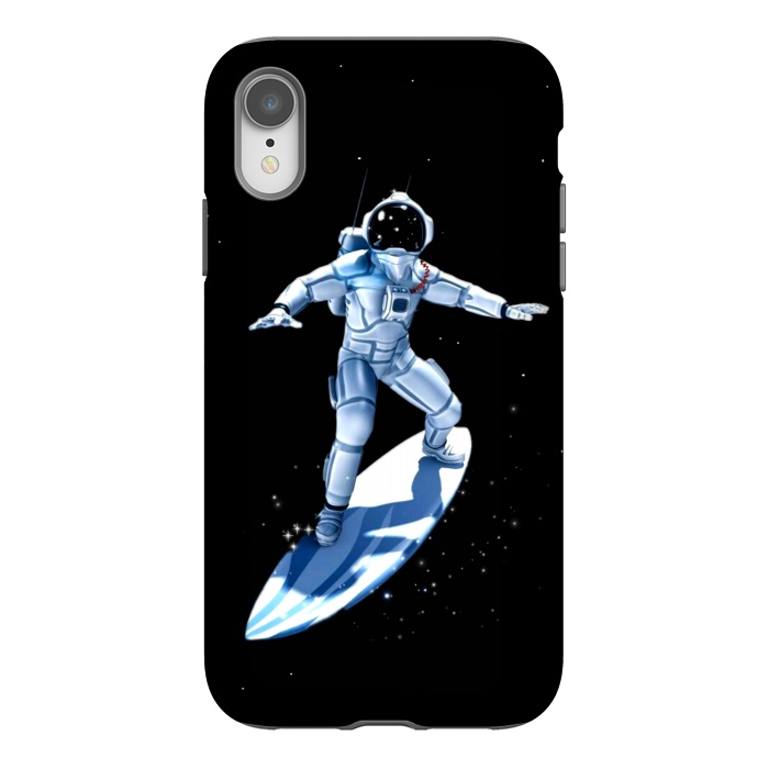 iPhone Xr StrongFit surf astronaut by haroulita