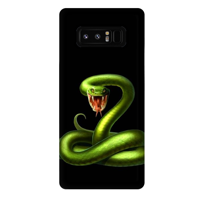 Galaxy Note 8 StrongFit green snake by haroulita