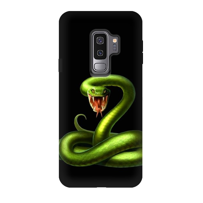Galaxy S9 plus StrongFit green snake by haroulita