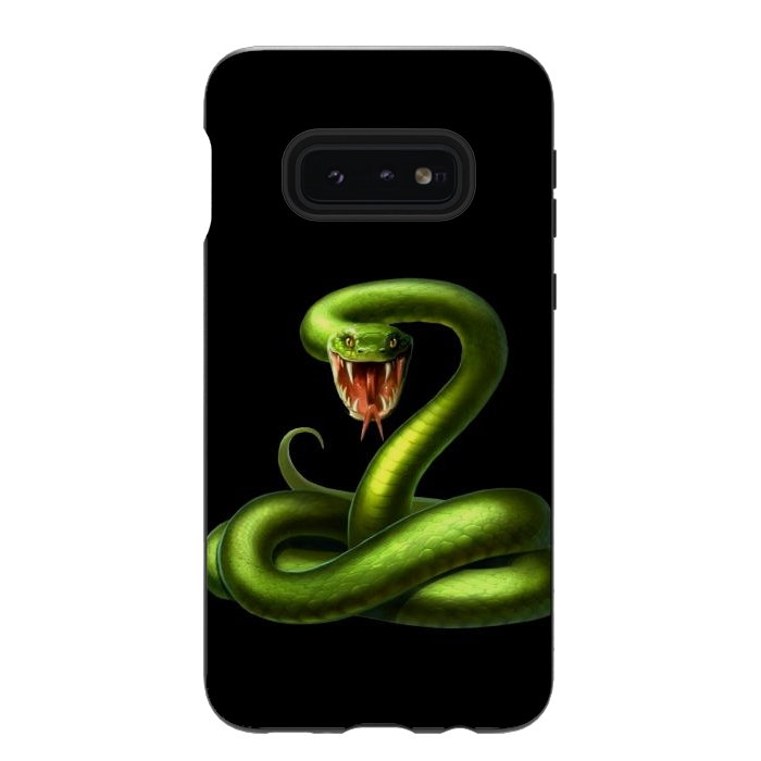 Galaxy S10e StrongFit green snake by haroulita