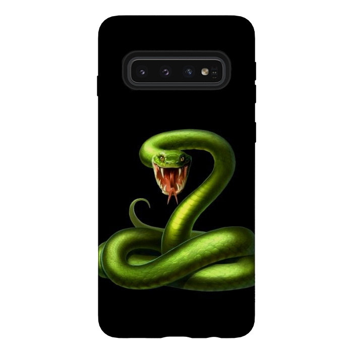 Galaxy S10 StrongFit green snake by haroulita