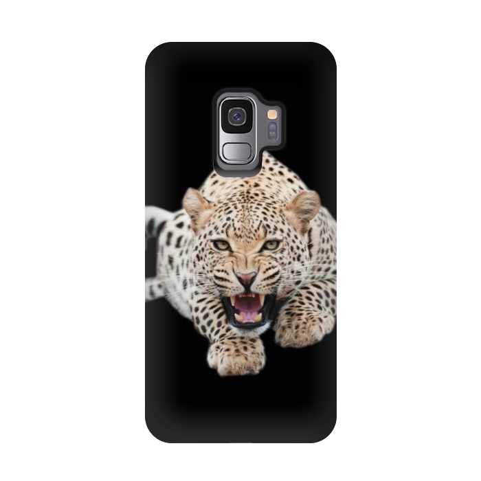 Galaxy S9 StrongFit wild leopard by haroulita