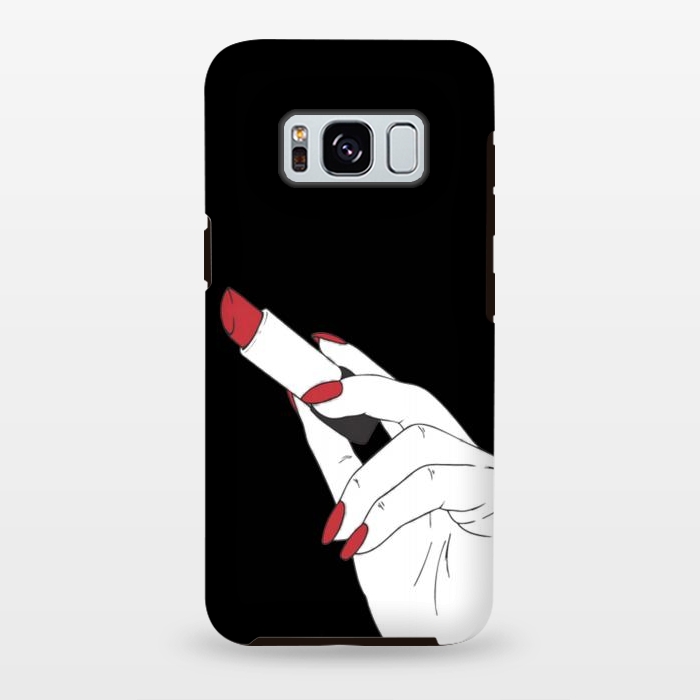 Galaxy S8 plus StrongFit red lipstick by haroulita