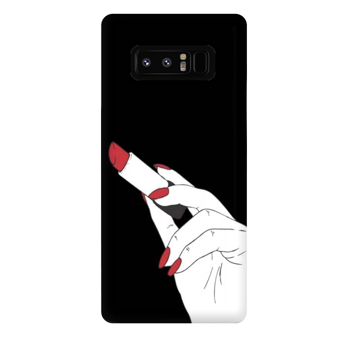 Galaxy Note 8 StrongFit red lipstick by haroulita