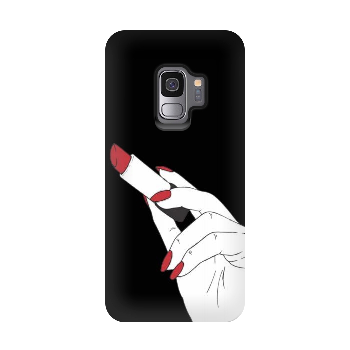 Galaxy S9 StrongFit red lipstick by haroulita