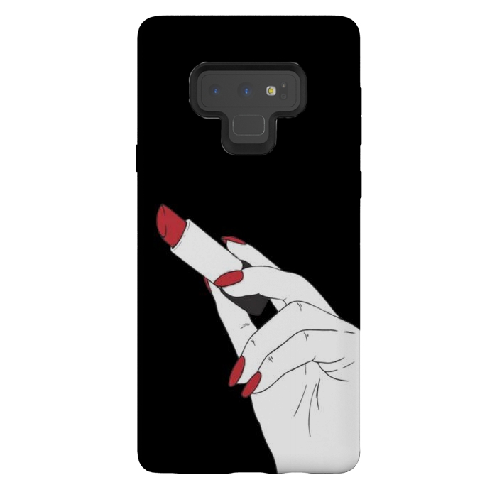 Galaxy Note 9 StrongFit red lipstick by haroulita