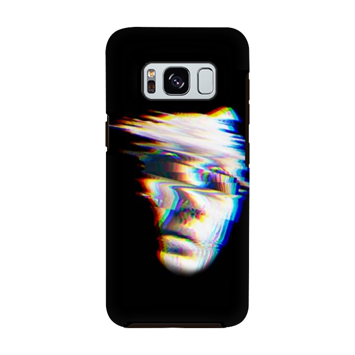 Galaxy S8 StrongFit glitch horror face by haroulita