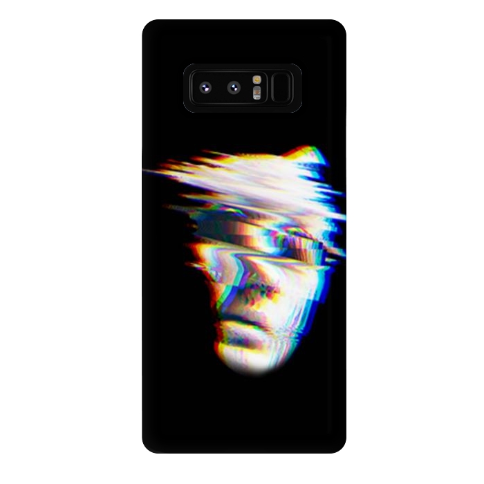 Galaxy Note 8 StrongFit glitch horror face by haroulita