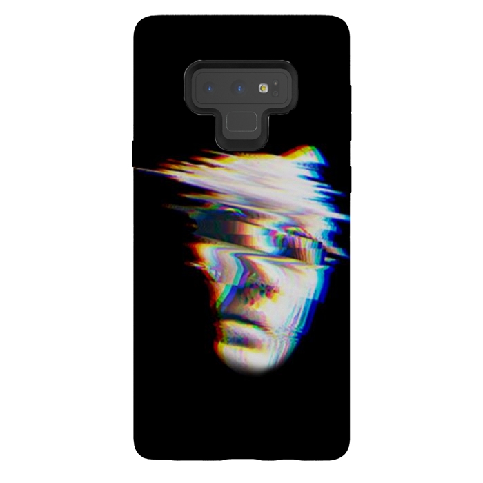 Galaxy Note 9 StrongFit glitch horror face by haroulita