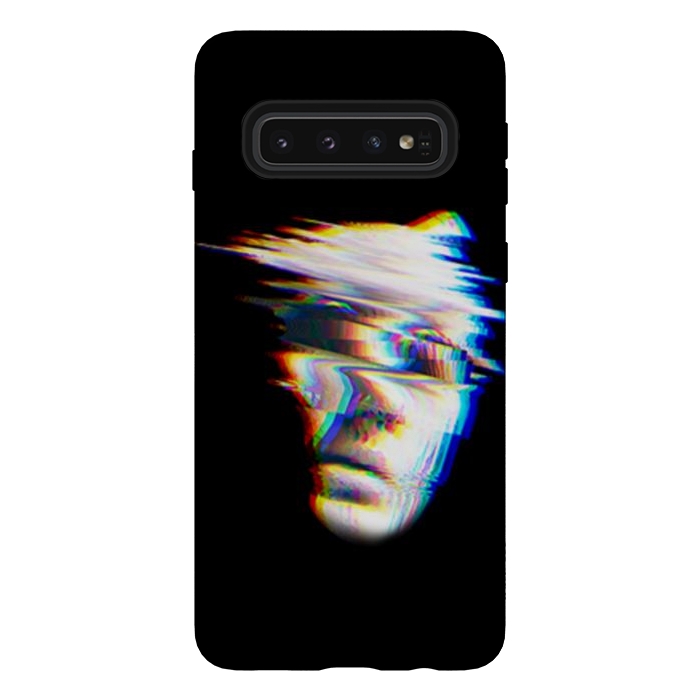 Galaxy S10 StrongFit glitch horror face by haroulita