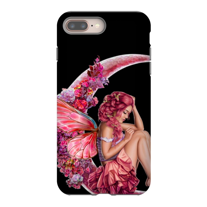 iPhone 7 plus StrongFit pink moon fairy by haroulita