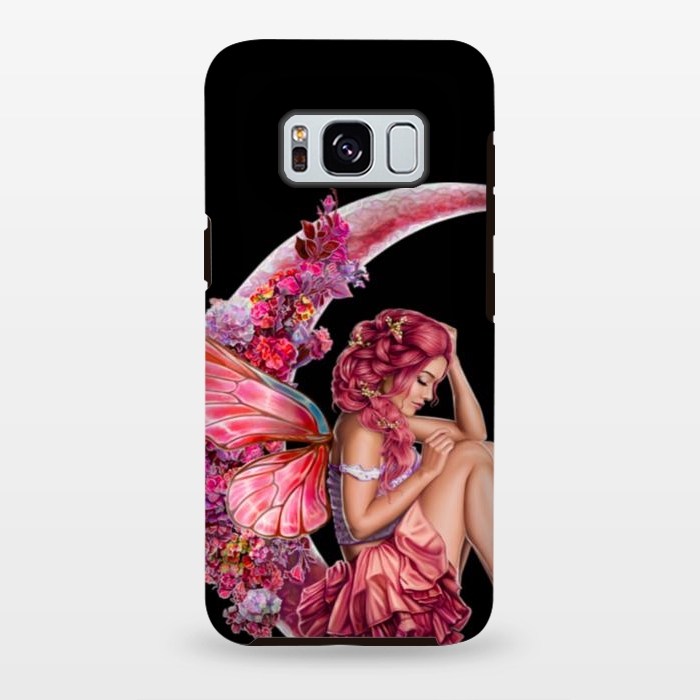 Galaxy S8 plus StrongFit pink moon fairy by haroulita