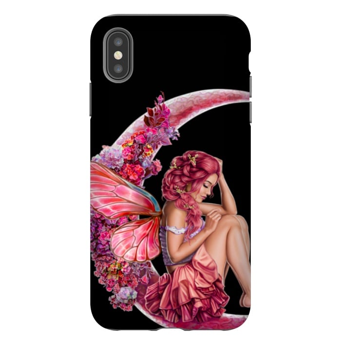 iPhone Xs Max StrongFit pink moon fairy by haroulita