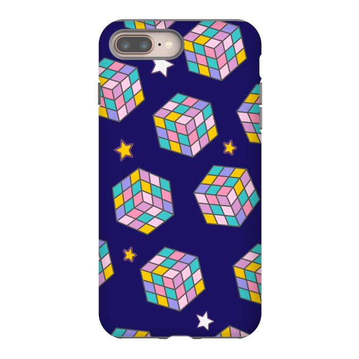 iPhone 7 plus StrongFit cube game pattern by MALLIKA