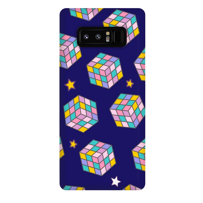 Galaxy Note 8 StrongFit cube game pattern by MALLIKA