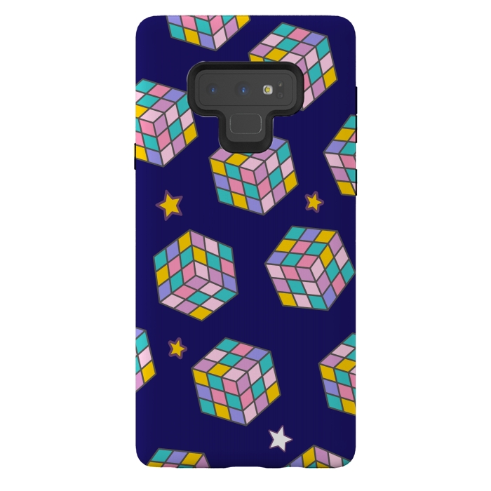 Galaxy Note 9 StrongFit cube game pattern by MALLIKA