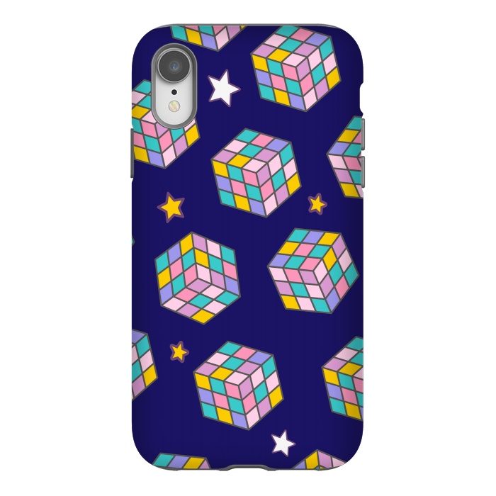 iPhone Xr StrongFit cube game pattern by MALLIKA