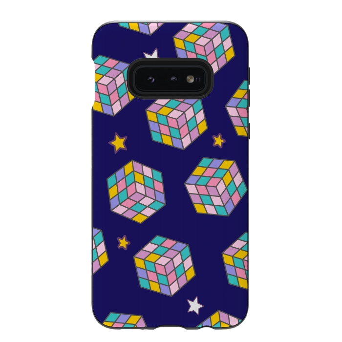 Galaxy S10e StrongFit cube game pattern by MALLIKA