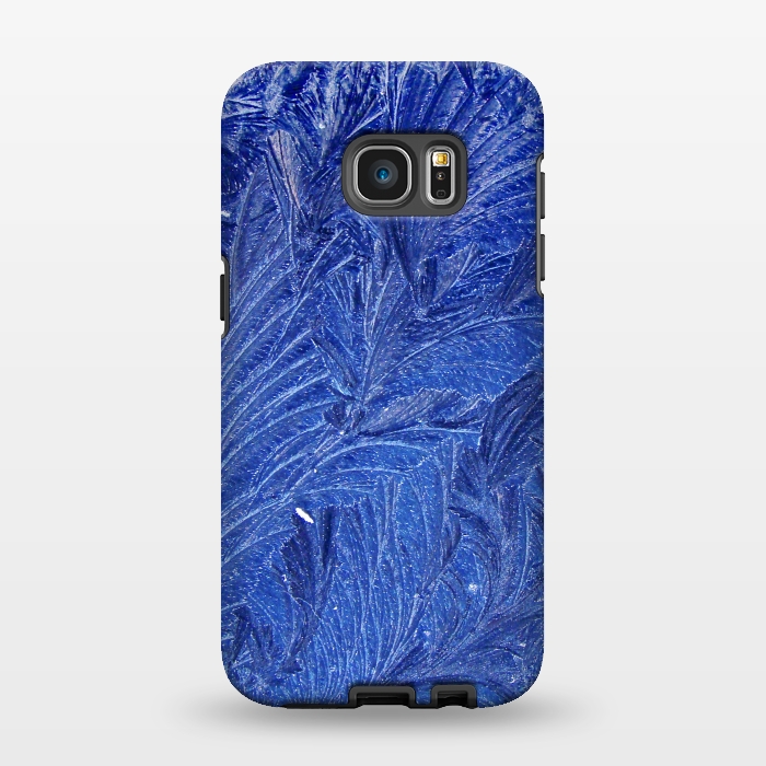 Galaxy S7 EDGE StrongFit blue shaded leaves by MALLIKA