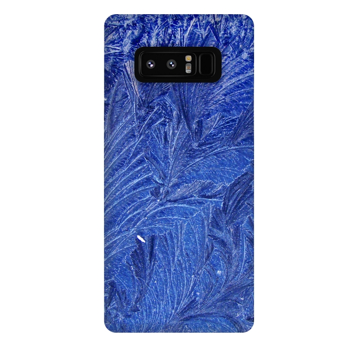 Galaxy Note 8 StrongFit blue shaded leaves by MALLIKA