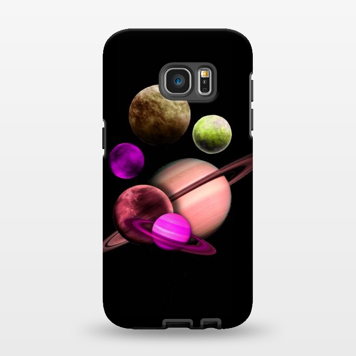 Galaxy S7 EDGE StrongFit Purple pink space by haroulita