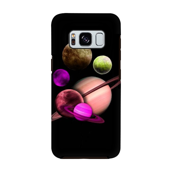 Galaxy S8 StrongFit Purple pink space by haroulita