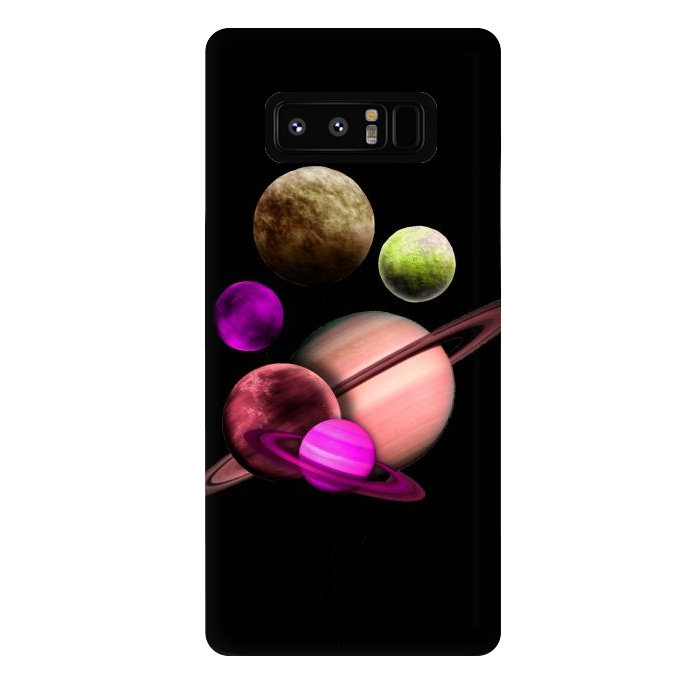 Galaxy Note 8 StrongFit Purple pink space by haroulita