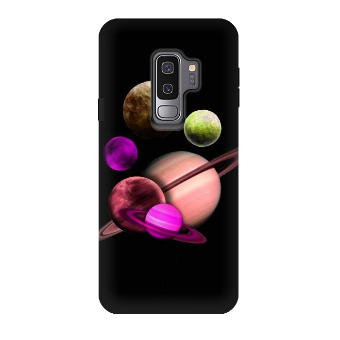 Galaxy S9 plus StrongFit Purple pink space by haroulita