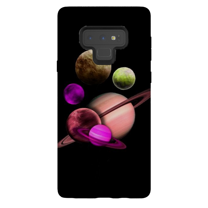 Galaxy Note 9 StrongFit Purple pink space by haroulita