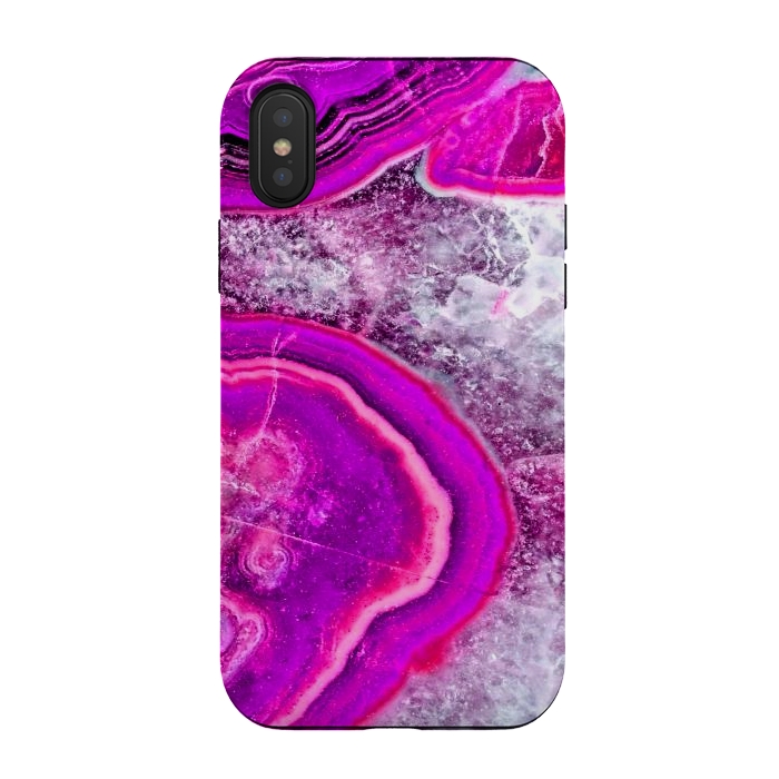 iPhone Xs / X StrongFit agate slice by haroulita