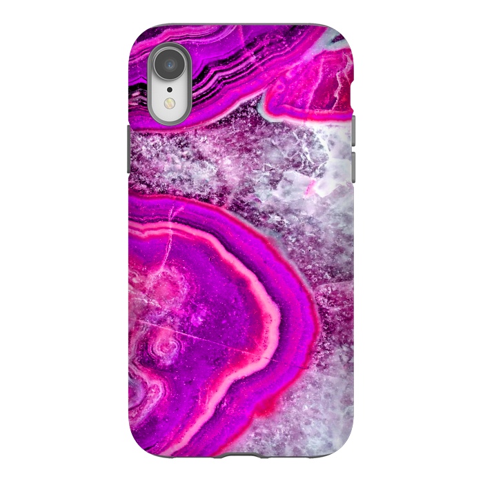 iPhone Xr StrongFit agate slice by haroulita