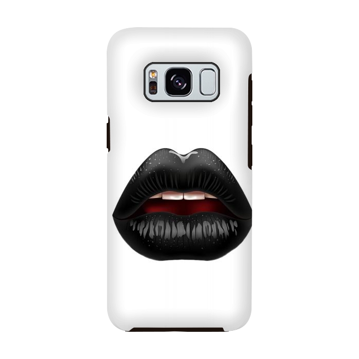 Galaxy S8 StrongFit black lips by haroulita