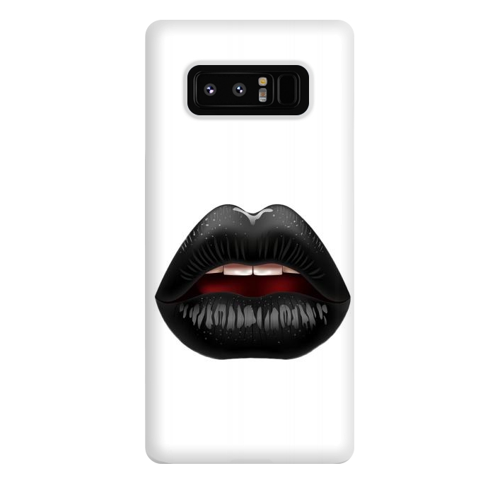 Galaxy Note 8 StrongFit black lips by haroulita
