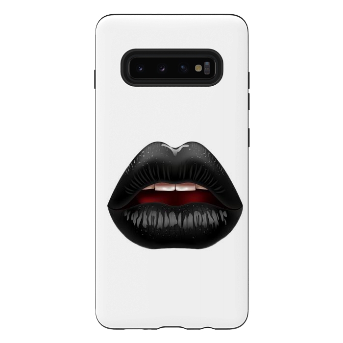 Galaxy S10 plus StrongFit black lips by haroulita