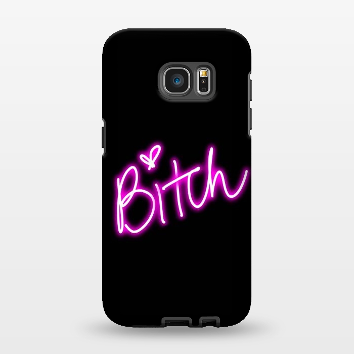Galaxy S7 EDGE StrongFit bitch neon lights by haroulita