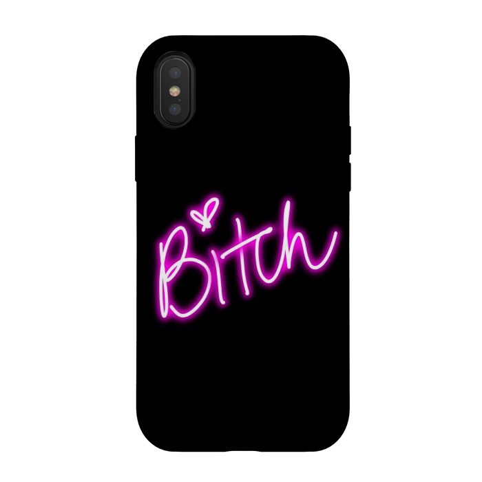 iPhone Xs / X StrongFit bitch neon lights by haroulita