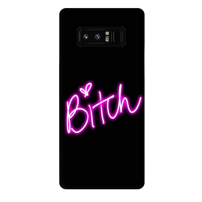 Galaxy Note 8 StrongFit bitch neon lights by haroulita