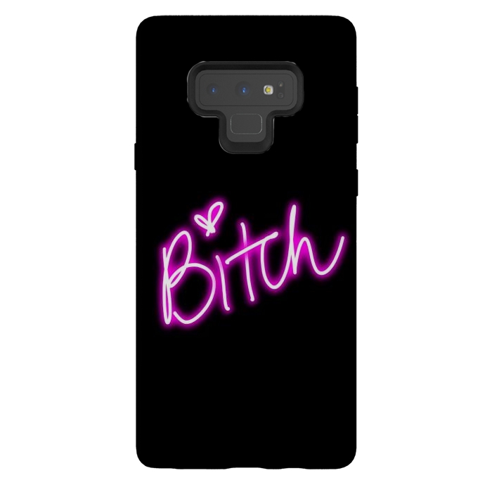 Galaxy Note 9 StrongFit bitch neon lights by haroulita