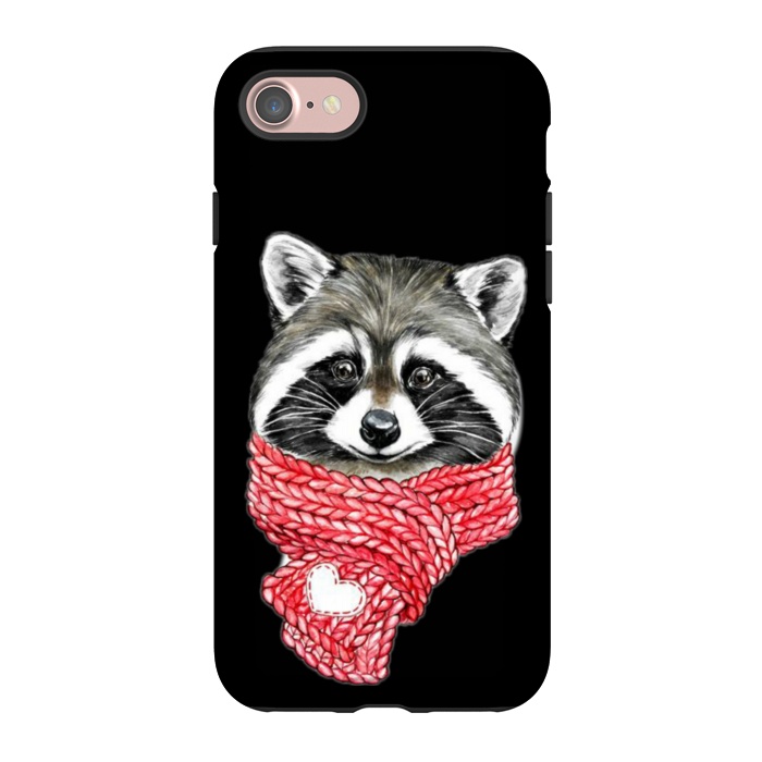 iPhone 7 StrongFit cute Raccoon by haroulita