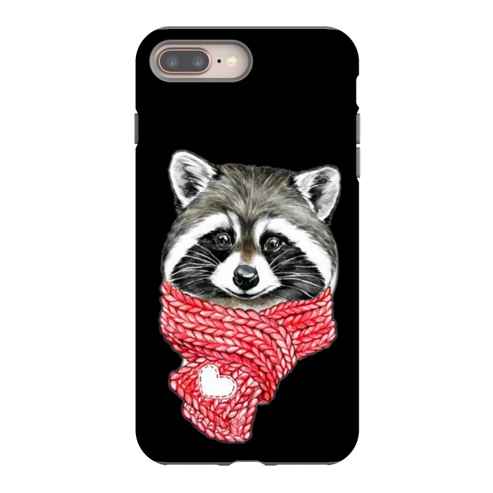 iPhone 7 plus StrongFit cute Raccoon by haroulita