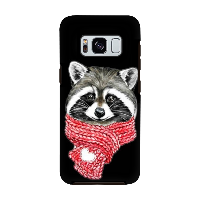Galaxy S8 StrongFit cute Raccoon by haroulita
