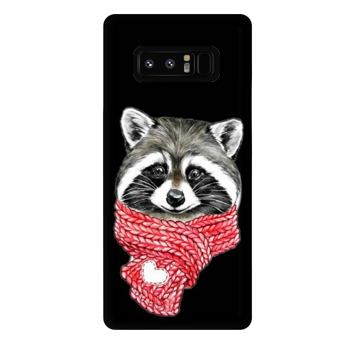Galaxy Note 8 StrongFit cute Raccoon by haroulita